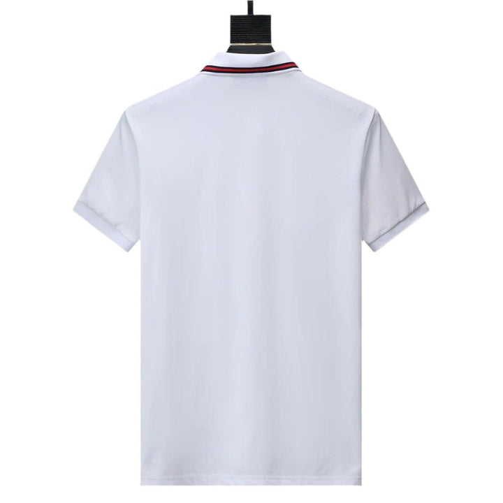 Gucci White T-shirt with a collar - SleekGait