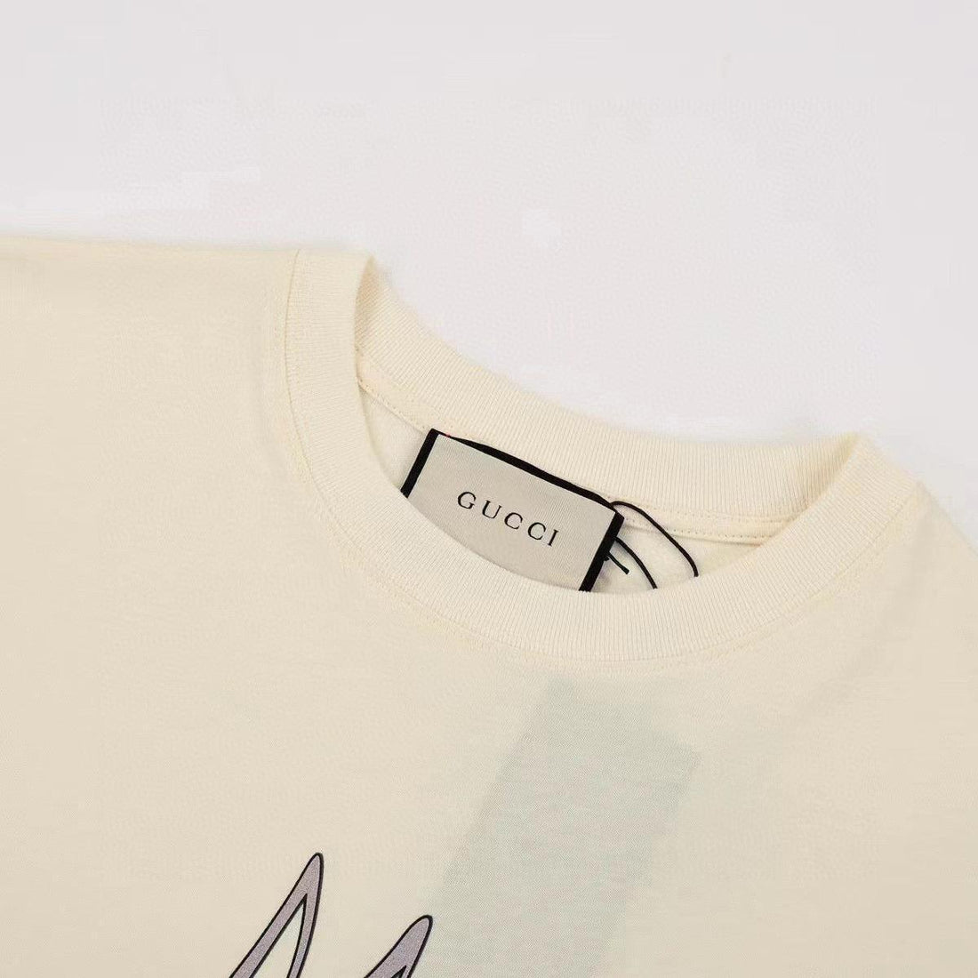 Gucci T-Shirt Without Collar 'Beige' - SleekGait