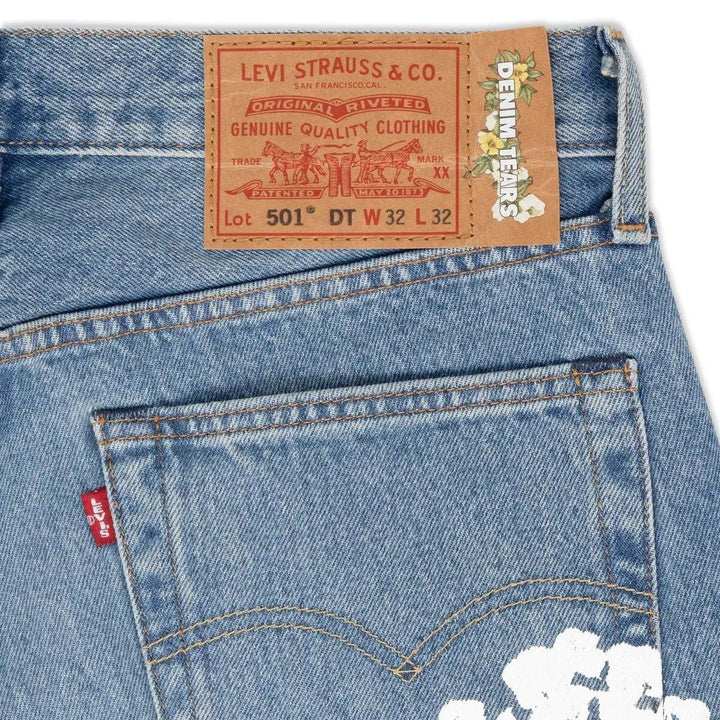 Denim Tears x Levi’s Light Wash Denim Blue - SleekGait