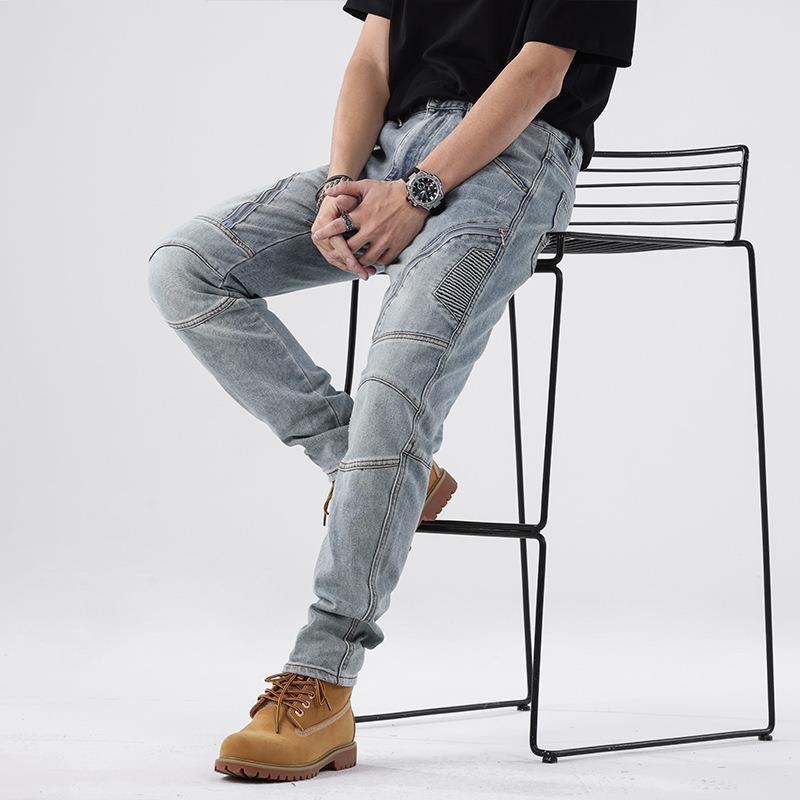 Men's Simple Comfortable Slim Jeans - SleekGait