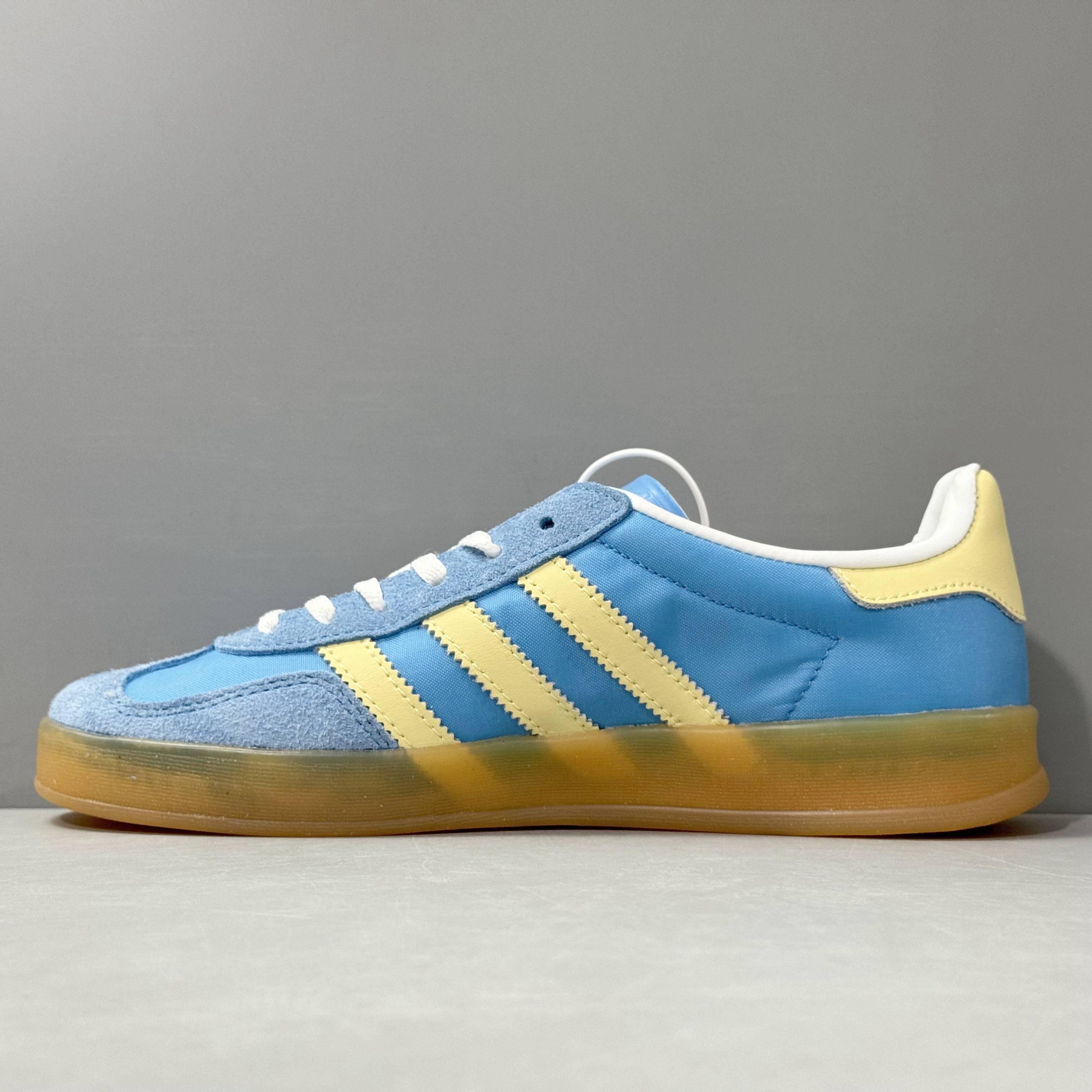 Adidas Originals Gazelle Indoor 'Blue Burst Yellow' - SleekGait