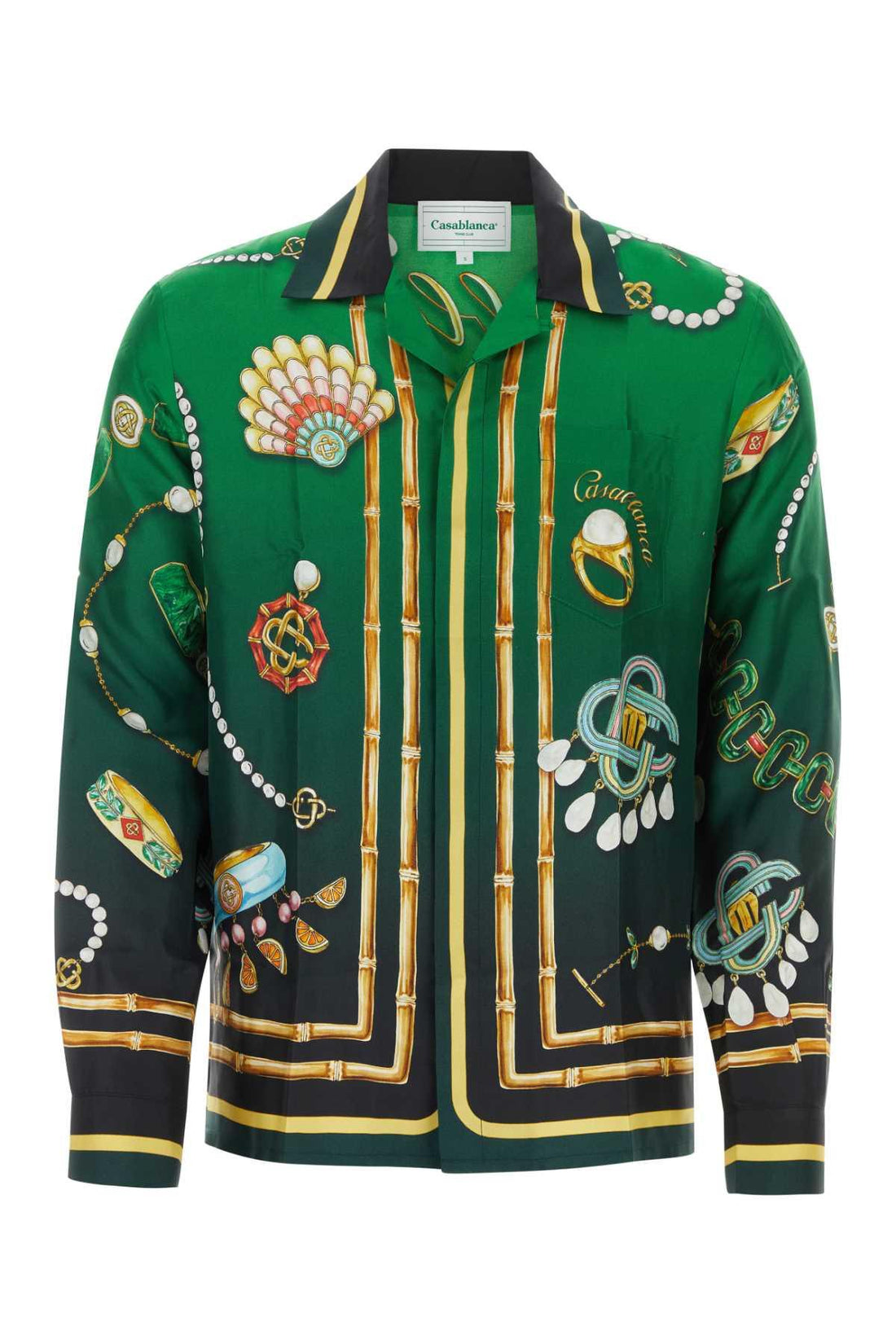 CASABLANCA Printed Silk Twill Shirt for Men - SleekGait