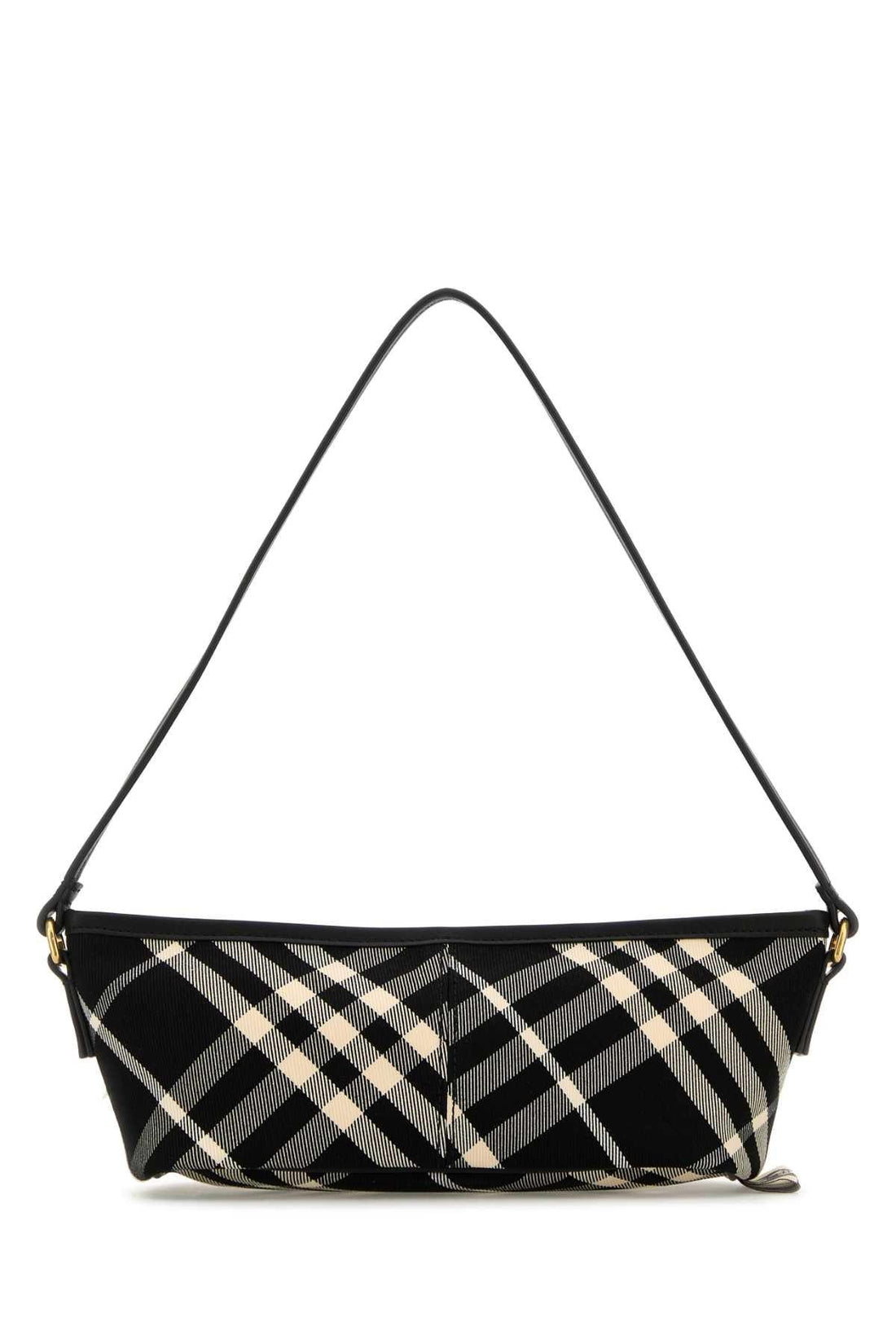 BURBERRY Chic Embroidered Mini Check Handbag - 20cm x 10cm x 9cm - SleekGait