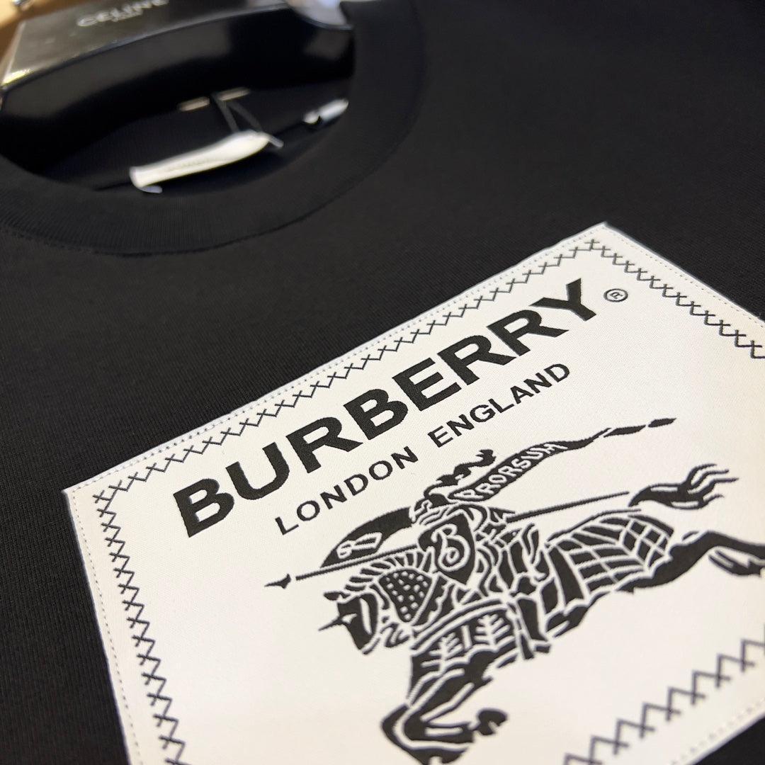 Burberry T-Shirt Without Collar 'Black' - SleekGait