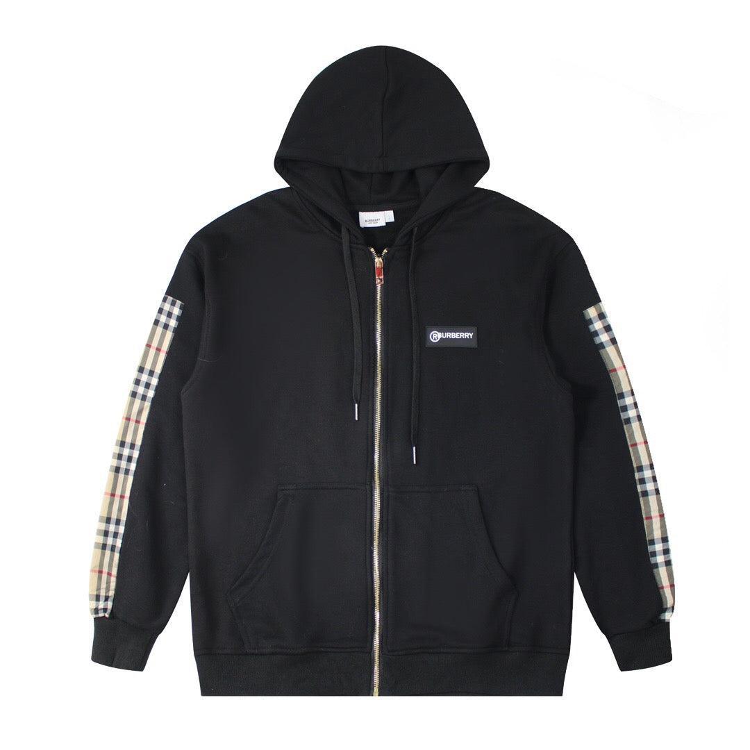 Burberry Vintage Check Panel Oversized Jacket 'Black' - SleekGait