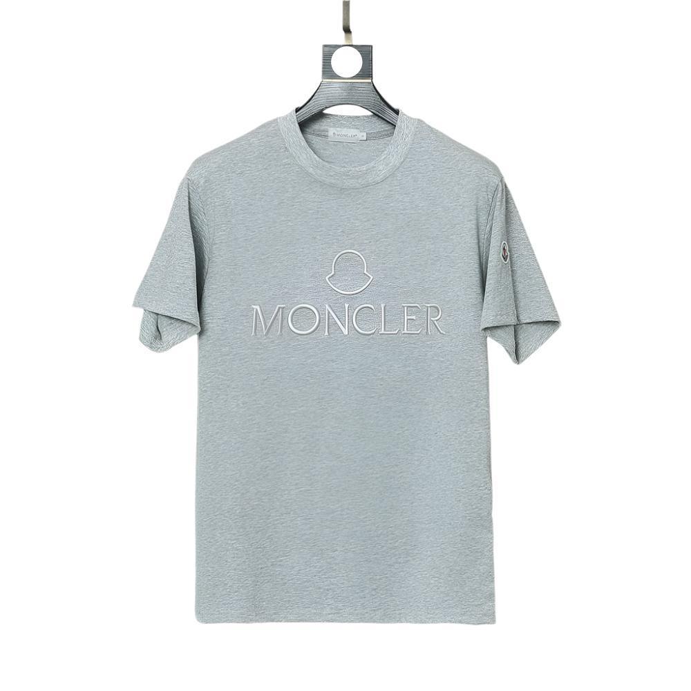 Moncler T-Shirt Without Collar 'Grey'