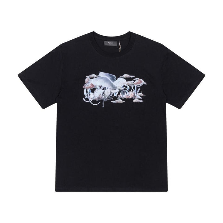 Amiri Black T-Shirt Without Collar - SleekGait