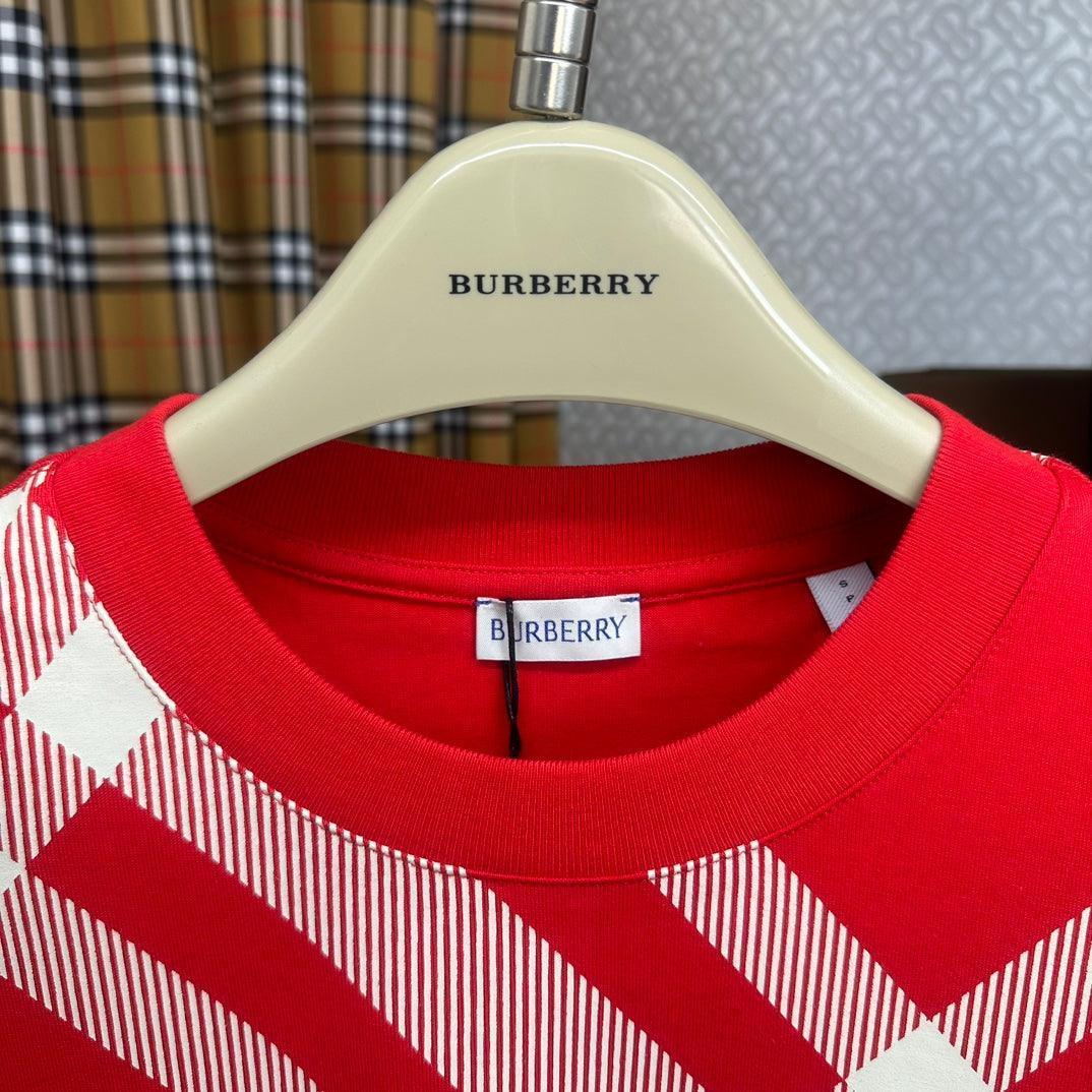 Burberry T-Shirt Without Collar 'Red' - SleekGait