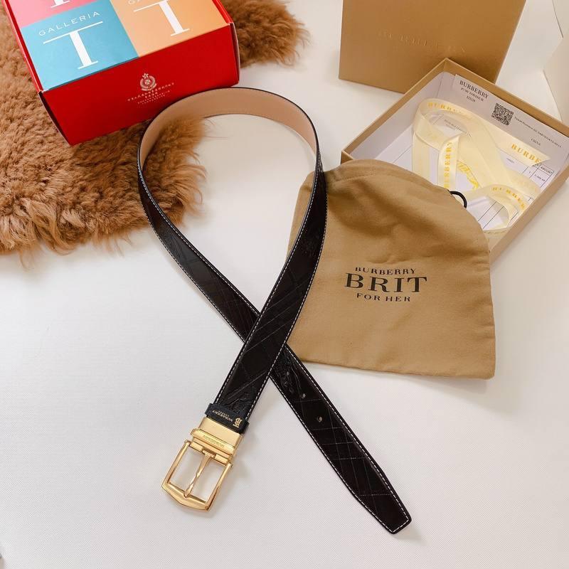 Burberry Leather Vintage Belt 'Black' - SleekGait