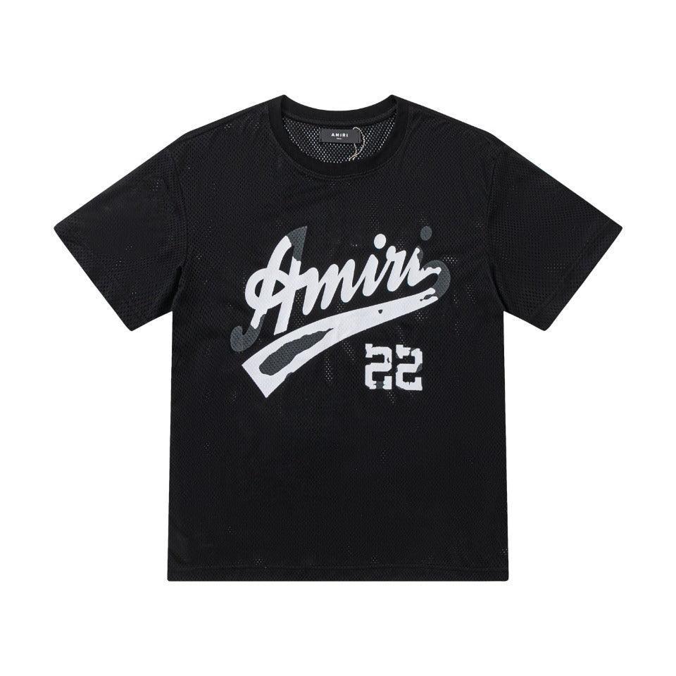 Amiri 22 Black T-Shirt Without Collar - SleekGait