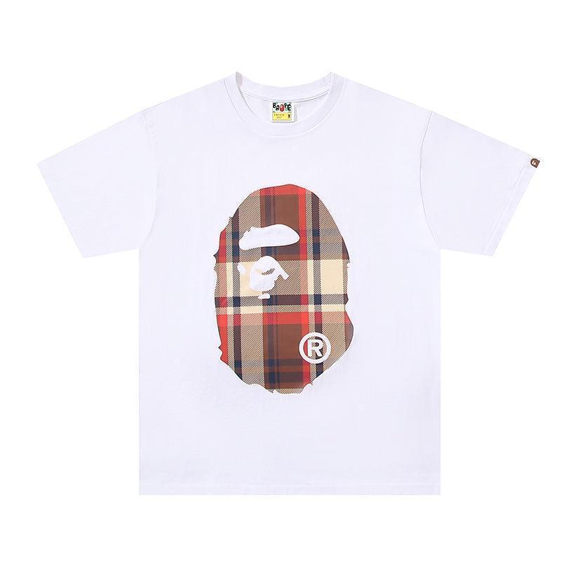 Bathing Ape White T-Shirt without Collar - SleekGait