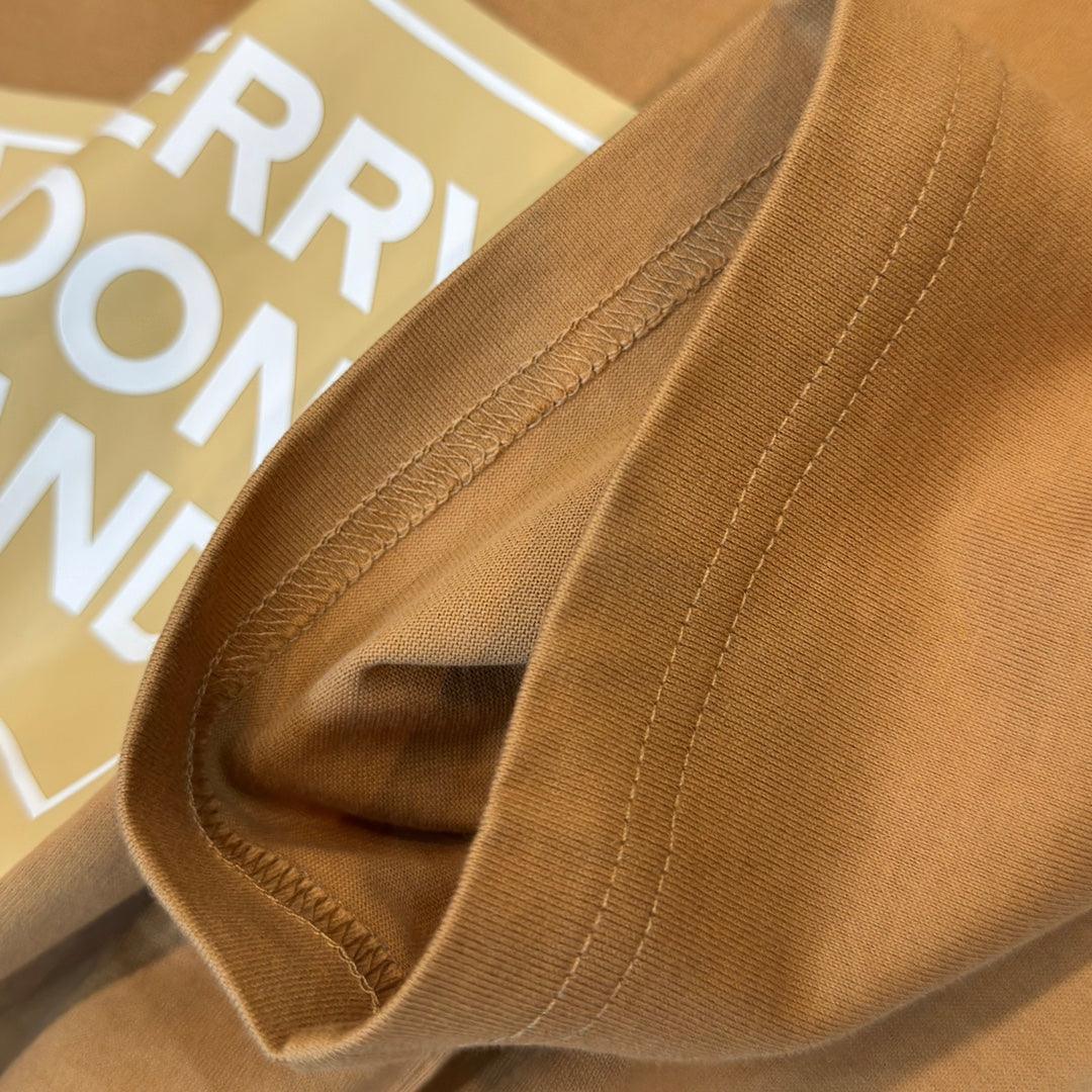 Burberry Brown & Beige T-Shirt Without Collar - SleekGait