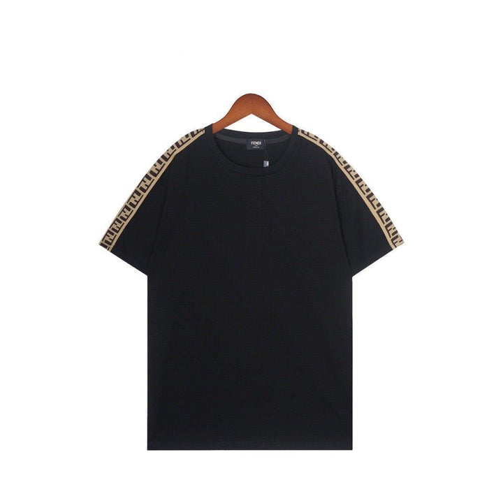 Fendi T-Shirt without Collar 'Black & Brown' - SleekGait