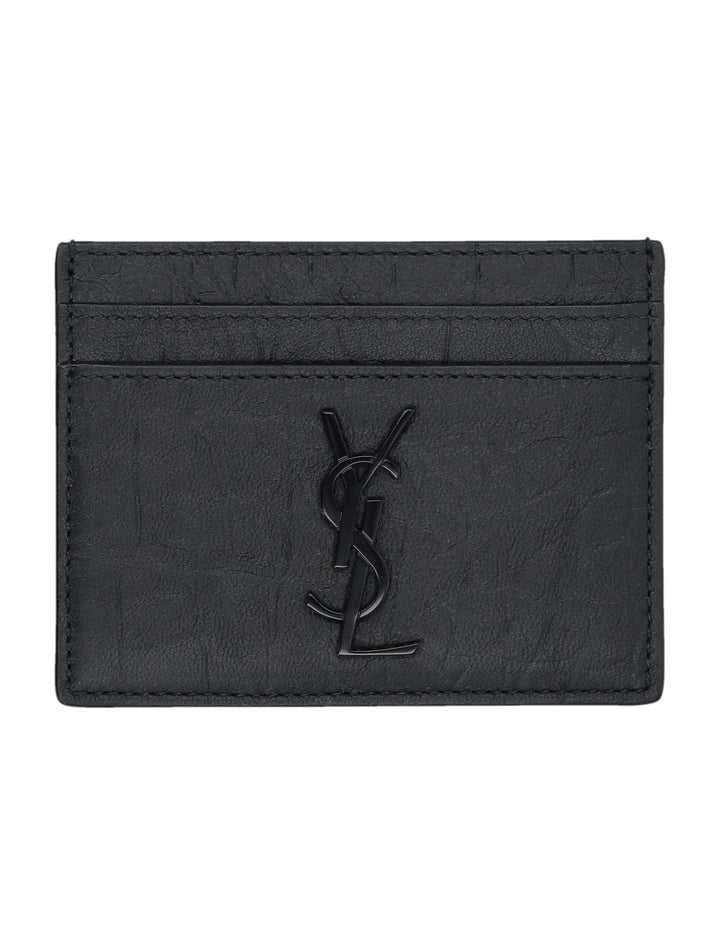 SAINT LAURENT Mini Leather Wallet - Accessories for Men - SleekGait