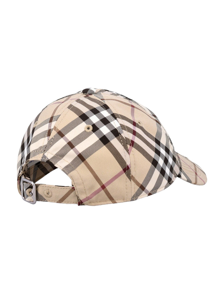 BURBERRY Check Pattern Baseball Cap - SleekGait