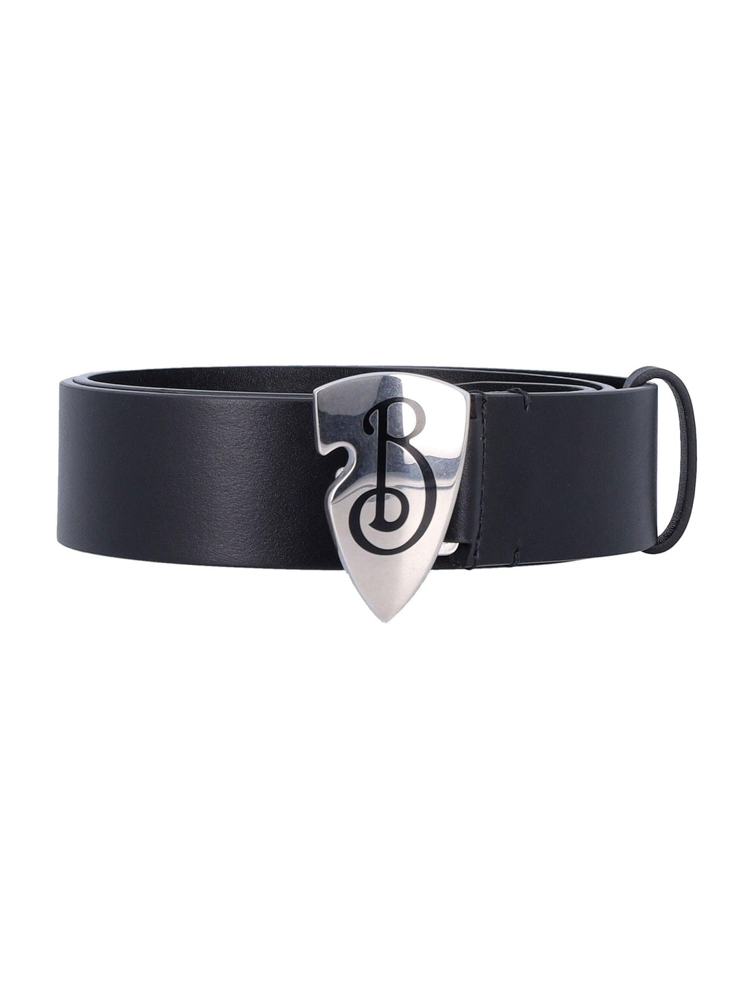 BURBERRY Leather B Shield Belt - 3.5 cm Height - SleekGait