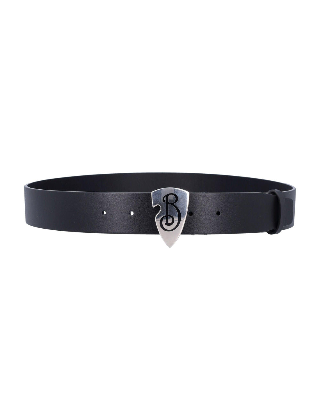 BURBERRY Leather B Shield Belt - 3.5 cm Height - SleekGait