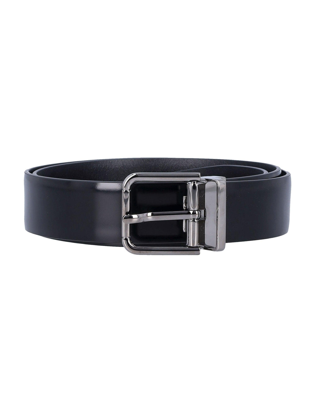 DOLCE & GABBANA Men's Formal Patent Calfskin Belt - 3cm Height - SleekGait