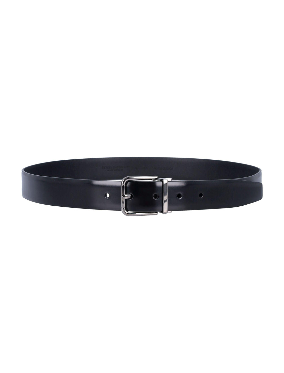 DOLCE & GABBANA Men's Formal Patent Calfskin Belt - 3cm Height - SleekGait