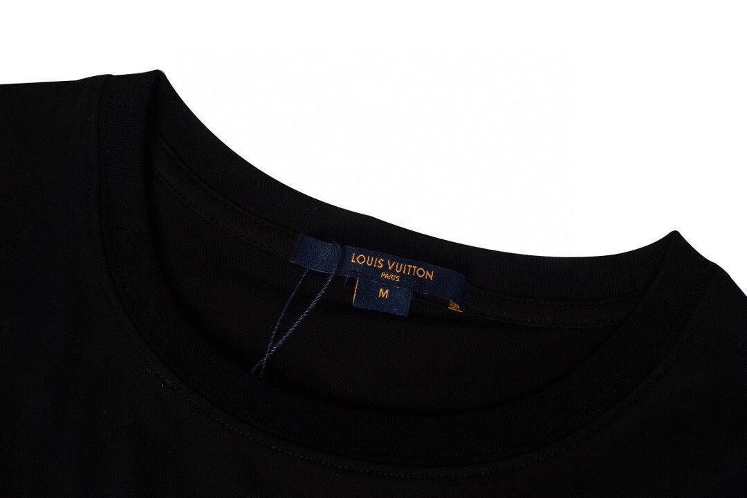 Louis Vuitton T-Shirt Without Collar 'Black' - SleekGait