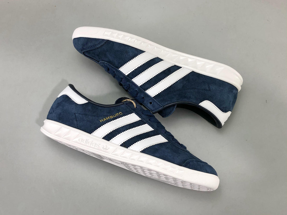 Adidas Originals Hamburg 'Dark Blue White' - SleekGait