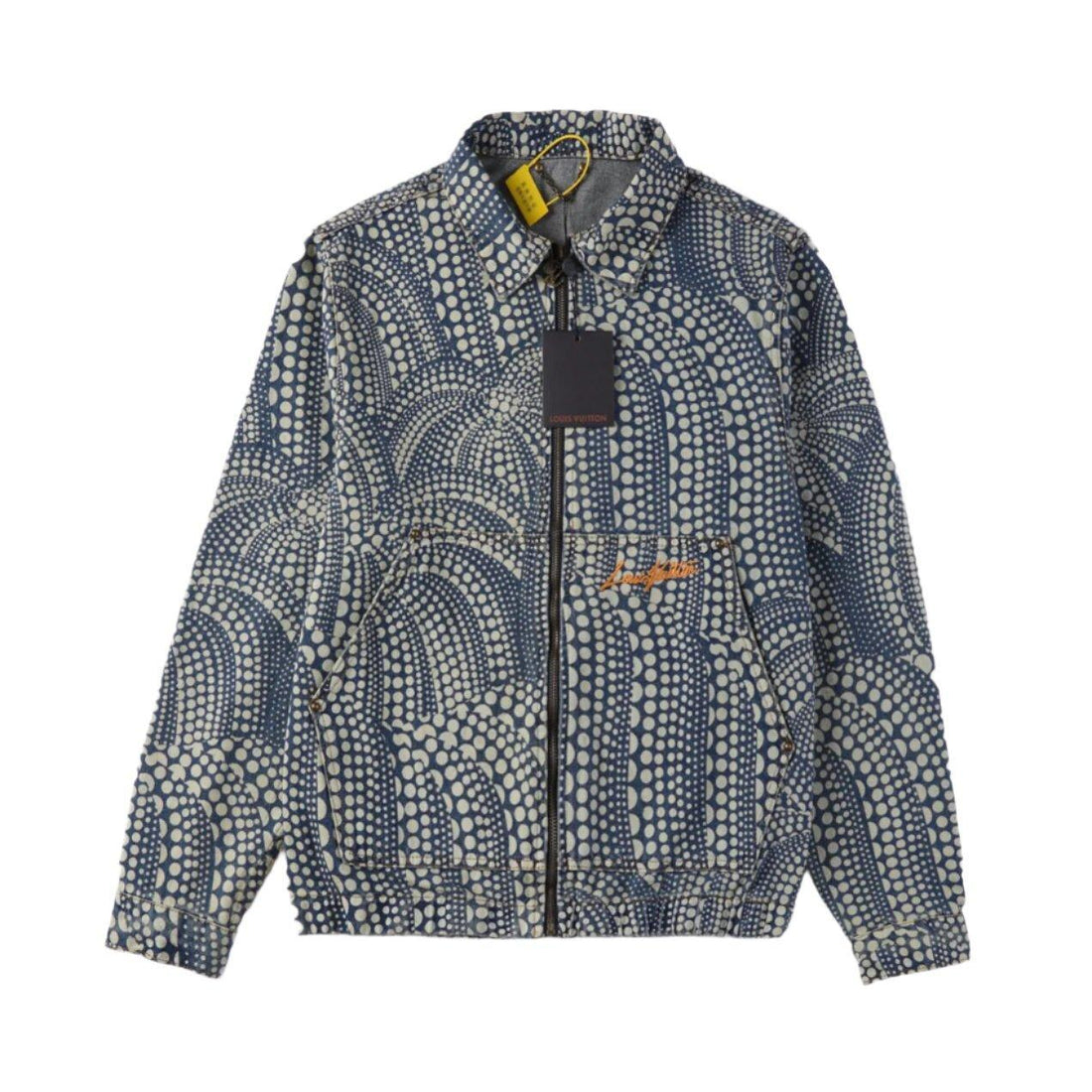 Louis Vuitton LV x YK All Over Pumpkin Denim Blouson Jacket - SleekGait