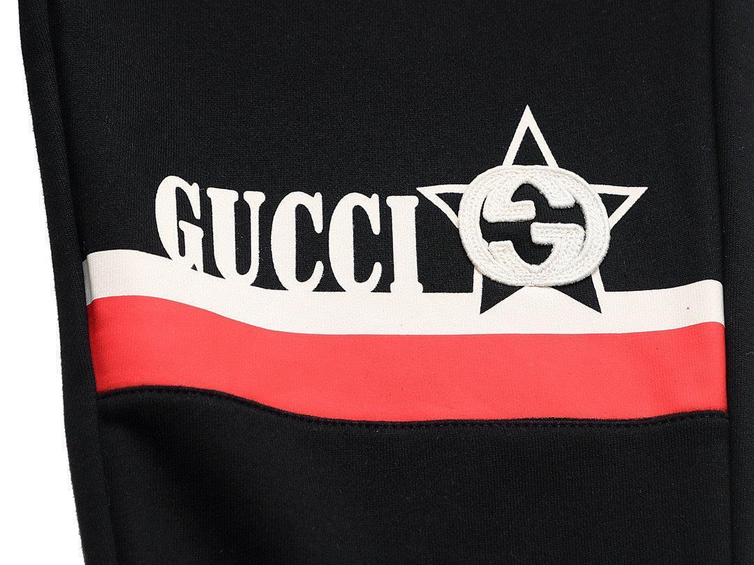 Gucci Long Pant 'Black/White/Red' - SleekGait