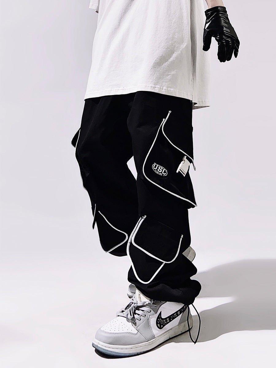 American Style Loose Straight Functional Ankle-tied Sports Trouser - SleekGait