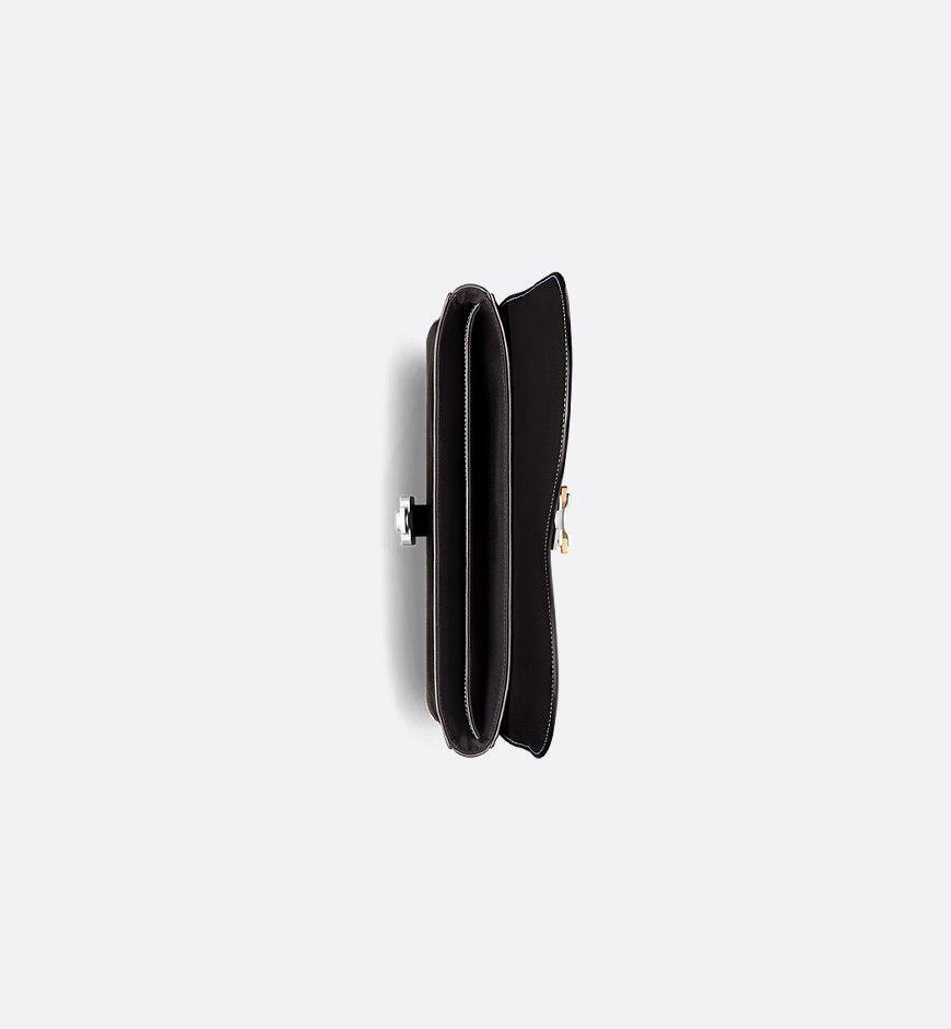 Dior Saddle A4 Pouch Black Grained Calfskin - SleekGait