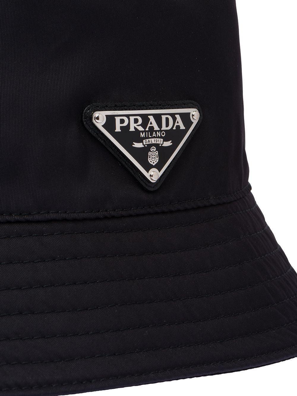 PRADA Recycled Polyamide Bucket Hat for Men - SleekGait