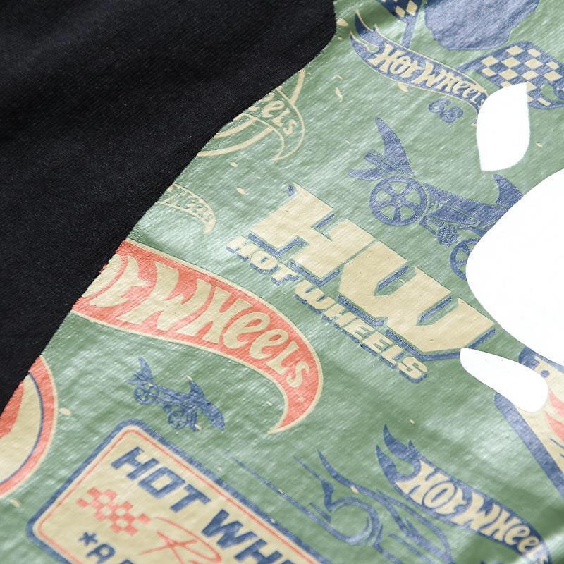 BAPE X HOT WHEELS APE HEAD TEE Black T-Shirt - SleekGait