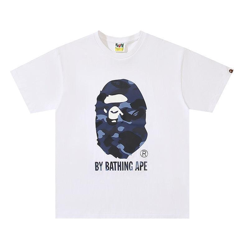 Bathing Ape White T-Shirt without Collar - SleekGait