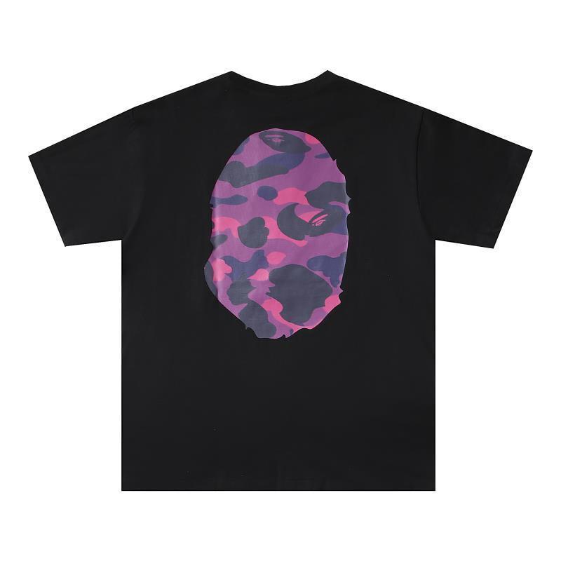 Bathing Ape Black T-Shirt without Collar - SleekGait