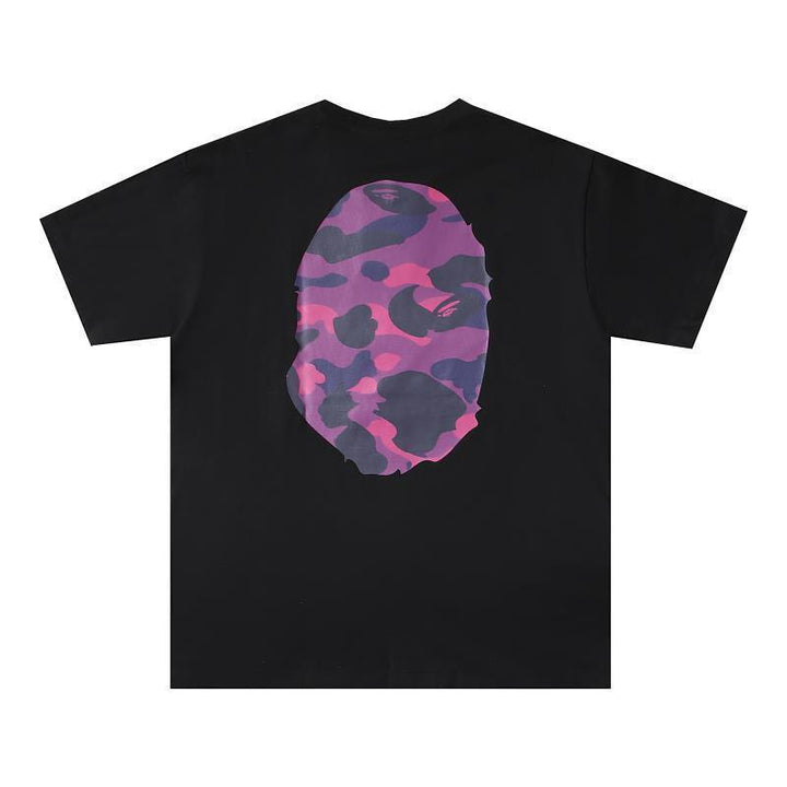 Bathing Ape Black T-Shirt without Collar - SleekGait