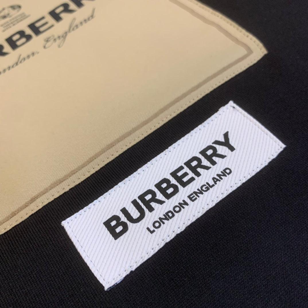 Burberry Black T-Shirt Without Collar - SleekGait