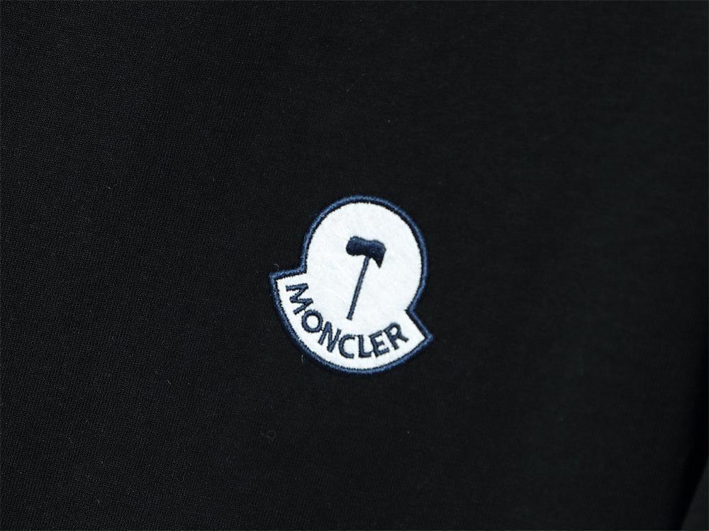 Moncler T-Shirt Without Collar 'Black' - SleekGait
