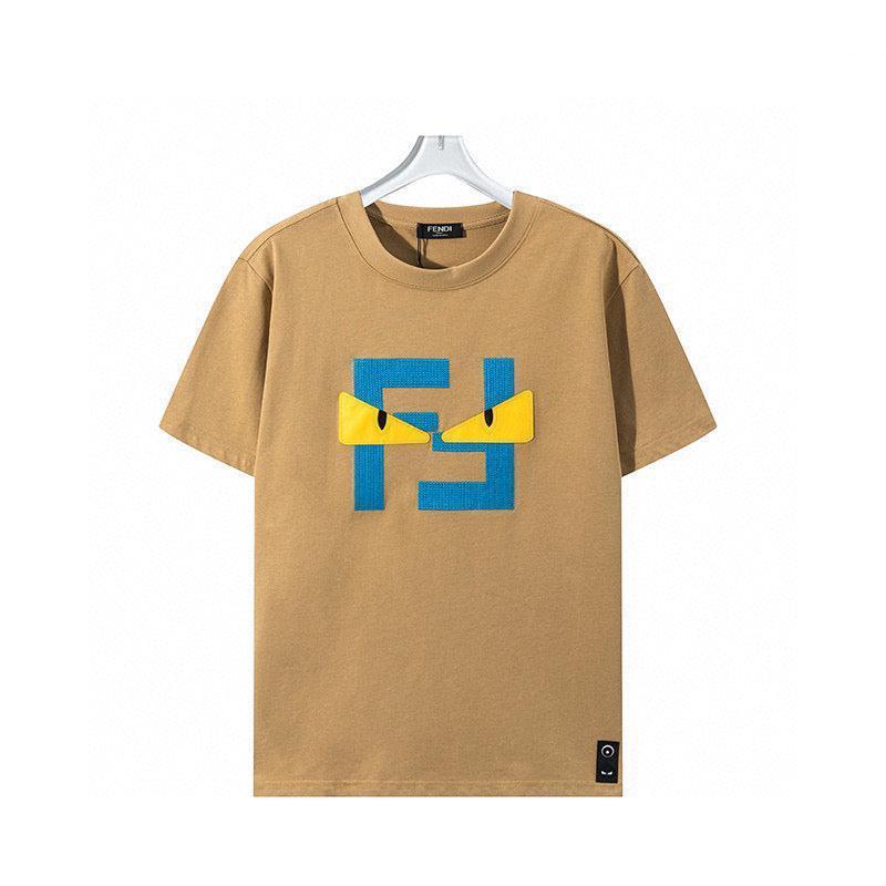 Fendi T-Shirt without Collar 'Beige' - SleekGait