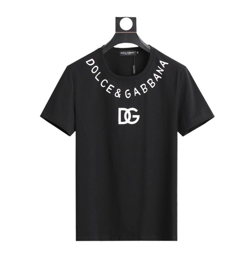 Dolce & Gabbana T-Shirt Without Collar 'Black & White' - SleekGait