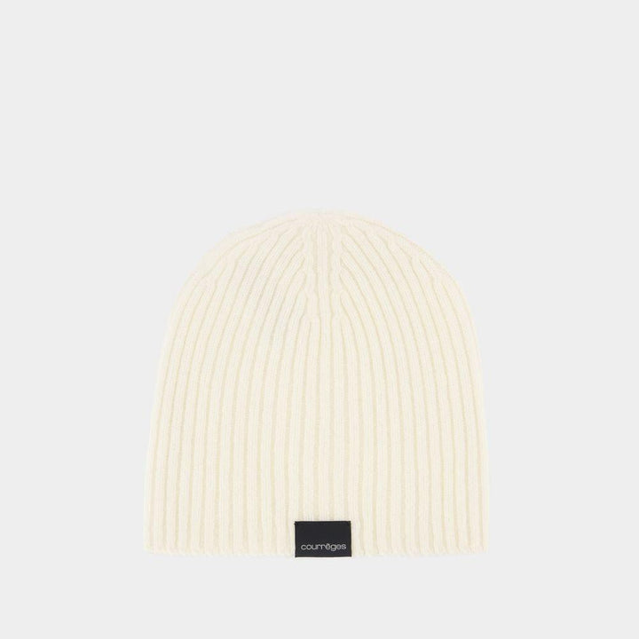 COURREGÈS Ribbed Lambswool Beanie for Men - SleekGait