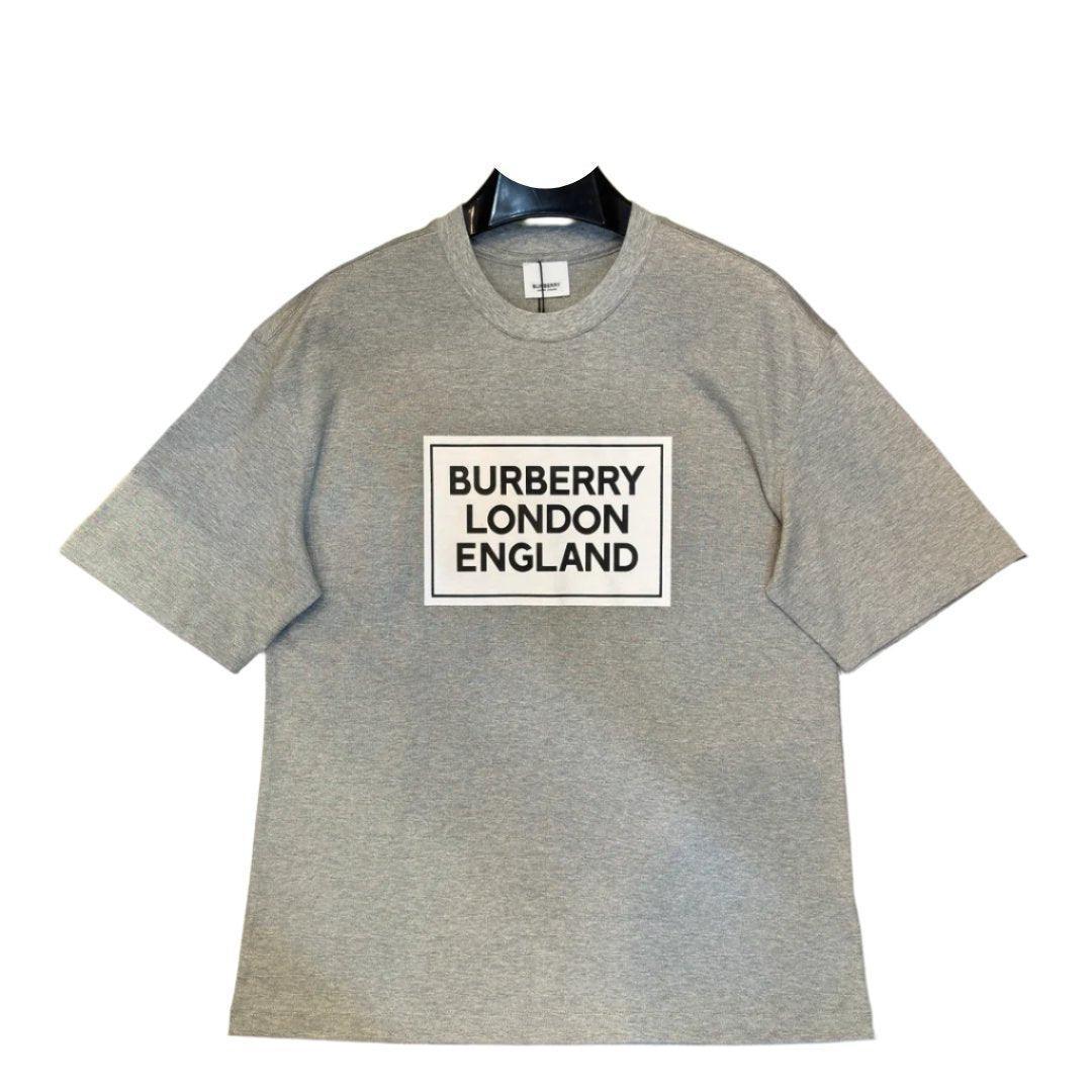 Burberry Grey T-Shirt Without Collar - SleekGait