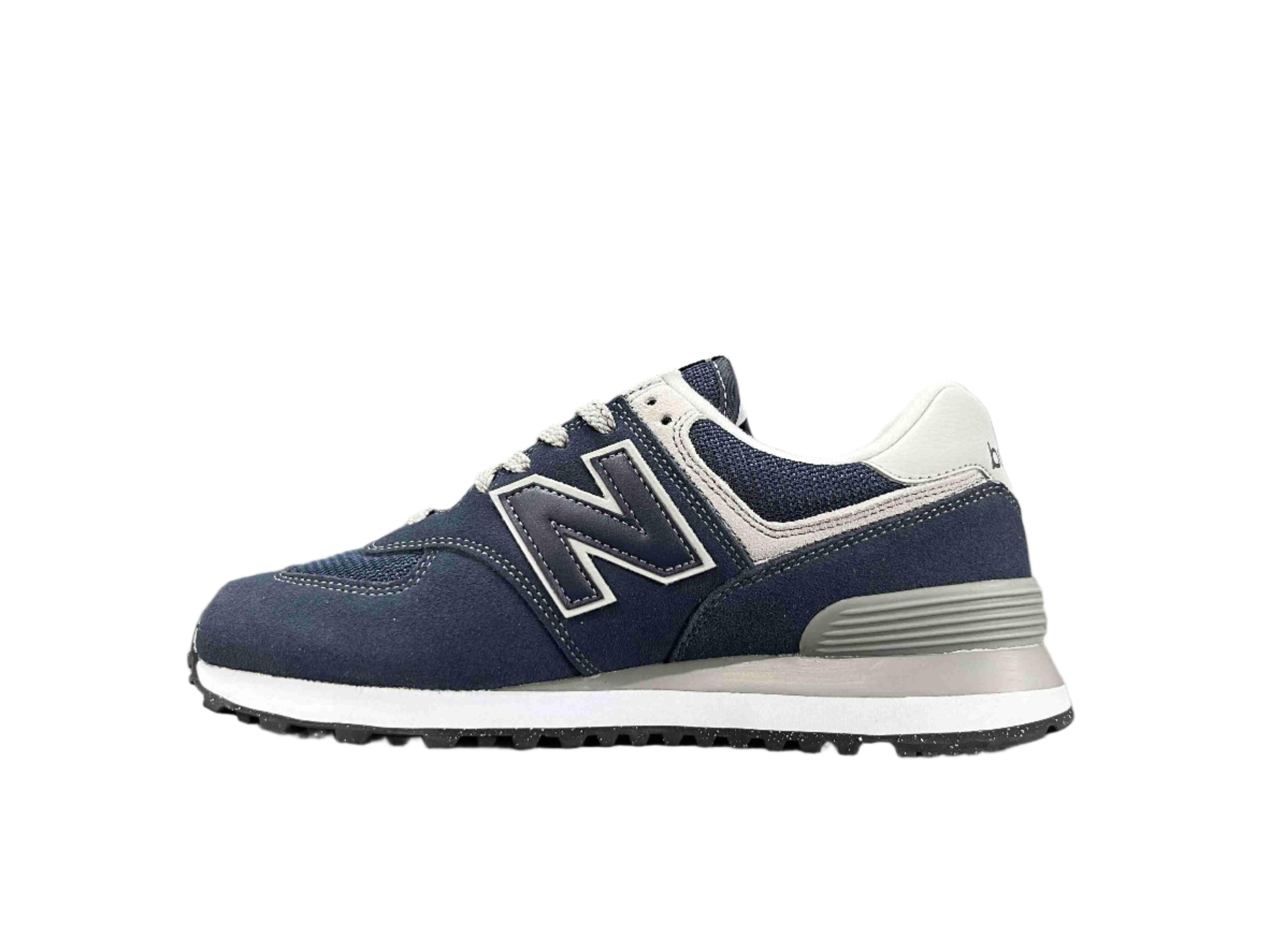 New Balance 574 Navy White - SleekGait