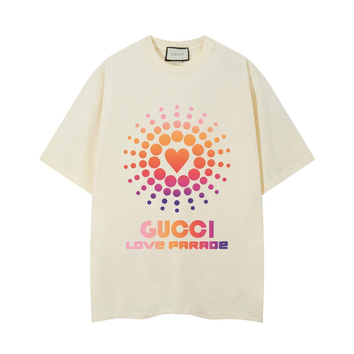 Gucci T-Shirt Without Collar ''Beige-Orange - SleekGait