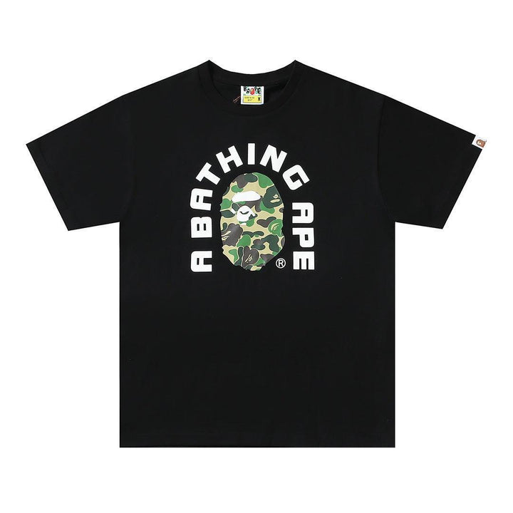 Bathing Ape Black T-Shirt without Collar - SleekGait