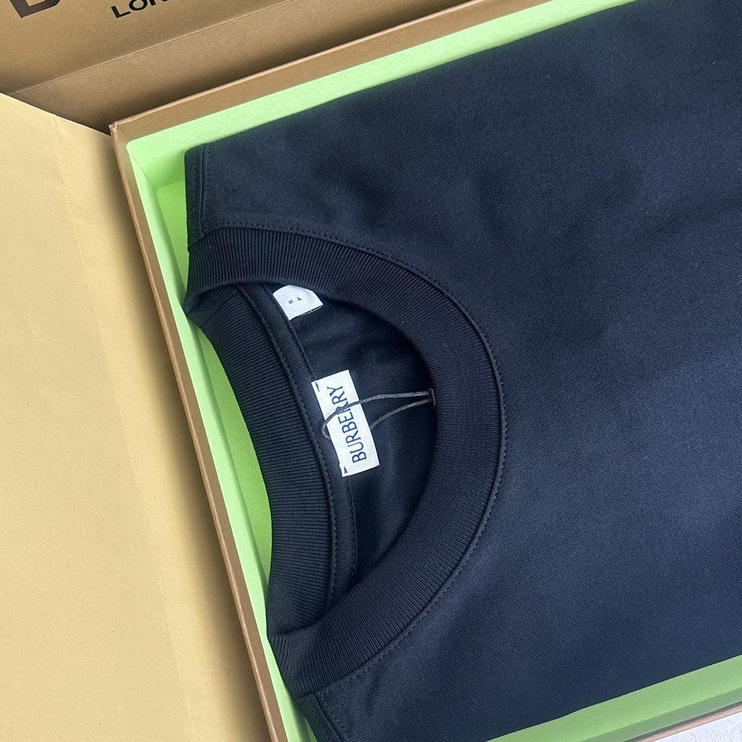 Burberry Black T-Shirt Without Collar - SleekGait