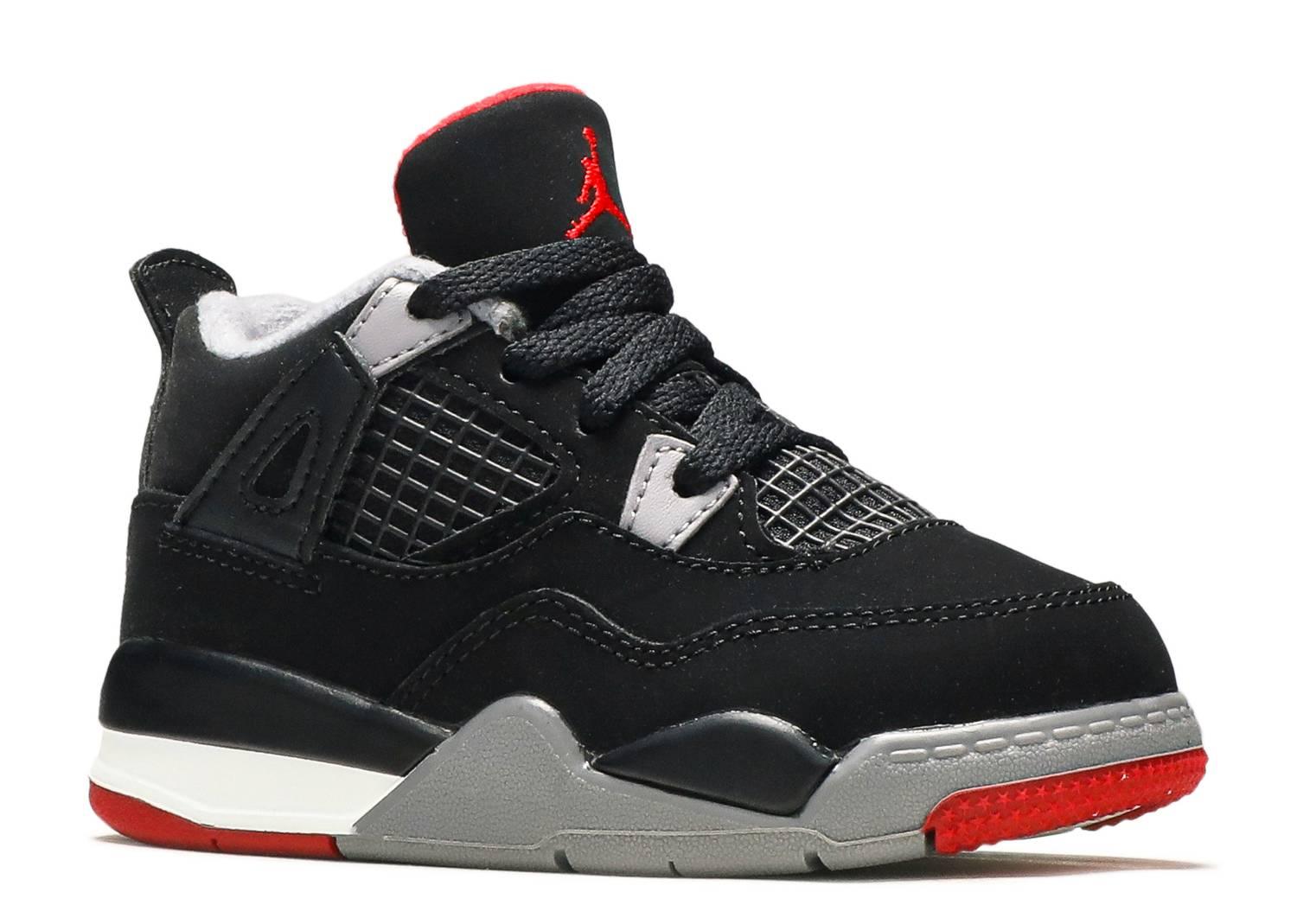 Air Jordan 4 Retro 'Bred' TD/PS - SleekGait