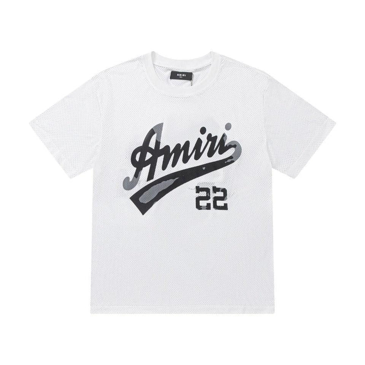 Amiri 22 White T-Shirt Without Collar - SleekGait