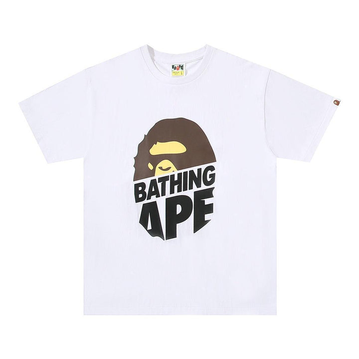 Bathing Ape White T-Shirt without Collar - SleekGait