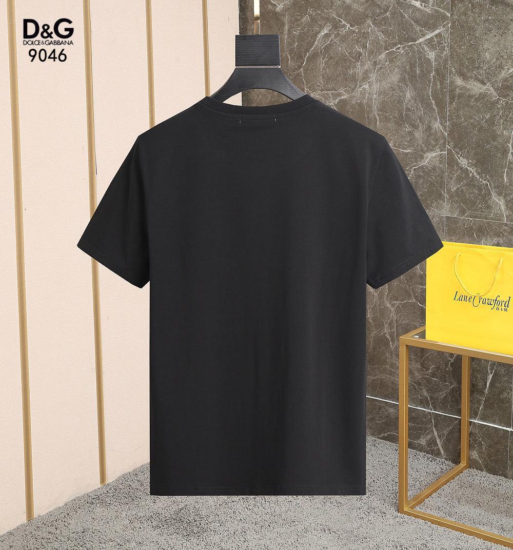 Dolce & Gabbana T-Shirt Without Collar 'Black & White' - SleekGait