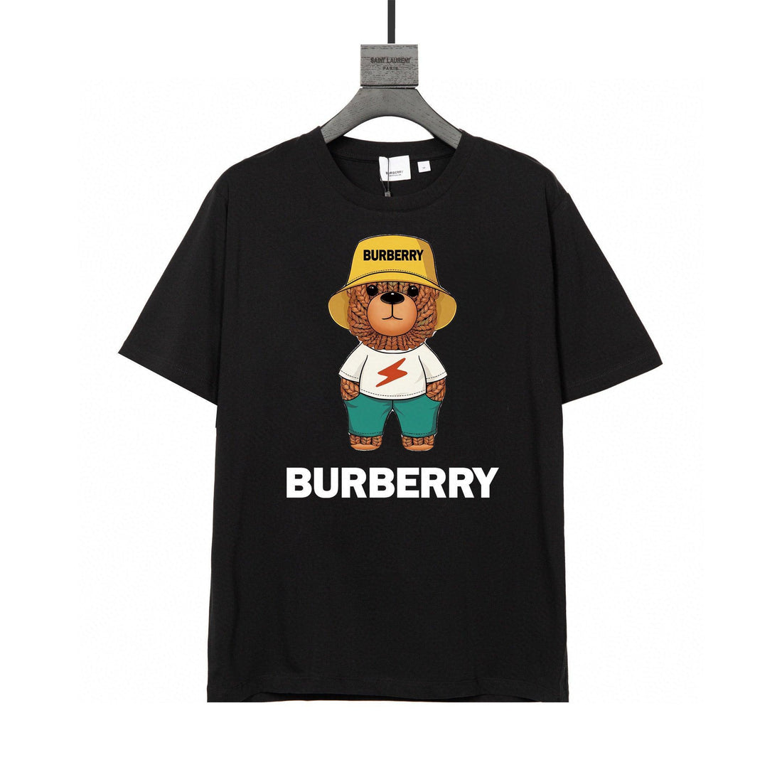 Burberry Bear T-Shirt Without Collar 'Black' - SleekGait