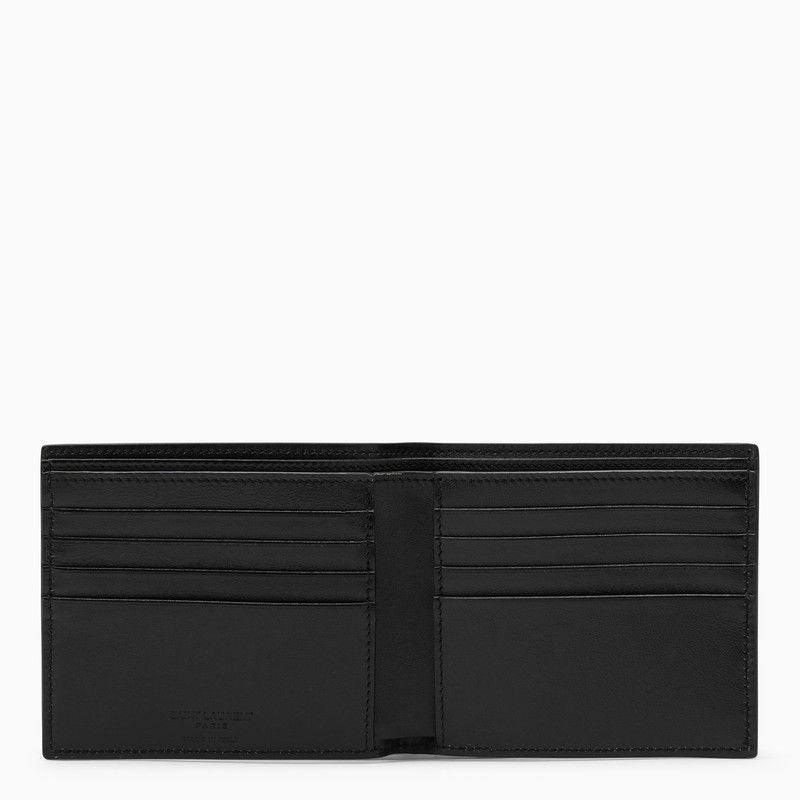 SAINT LAURENT Mini Leather Bi-Fold Wallet - SleekGait